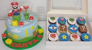 super mario cake and cupcakes - Tamworth