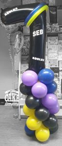 children's 7th birthday balloon display - Tamworth