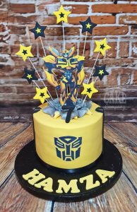 transformers bumble bee theme cake - Tamworth
