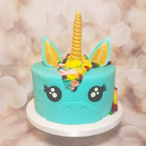 teal unicorn cake - Tamworth