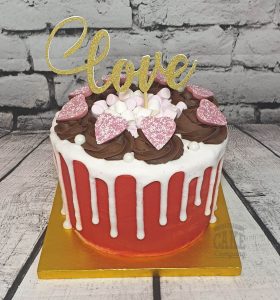 valentine's day love drip cake - Tamworth