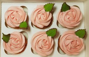 valentine's day pink rose swirl cupcakes - Tamworth