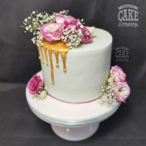 wedding mint green single tier cake Tamworth West Midlands Staffordshire