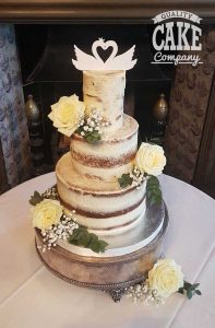 wedding-three-tier-naked-cake-custom-topper Tamworth West Midlands Staffordshire
