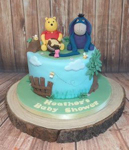 winnie the pooh eyore baby shower cake - tamworth