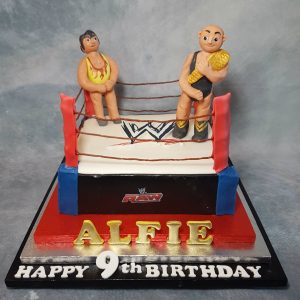 wrestling ring cake - Tamworth