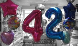 children's number balloons and matching bunches - Tamworth