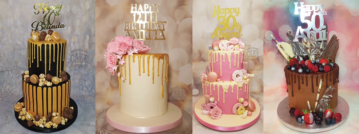 Gold Drip Cake, Chocolate Drip Birthday Cake Ideas