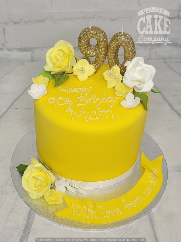 90th Birthday Cake | A madeira and fruit cake each decorated… | Flickr