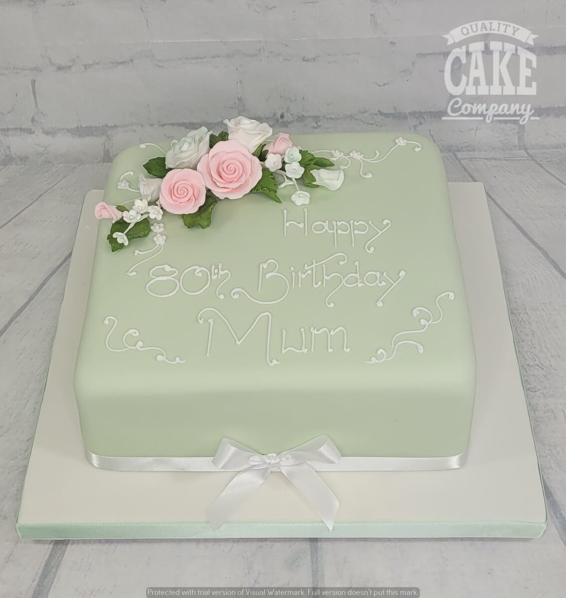 Milestone Birthday Cake - Square – Tre Mari Bakery