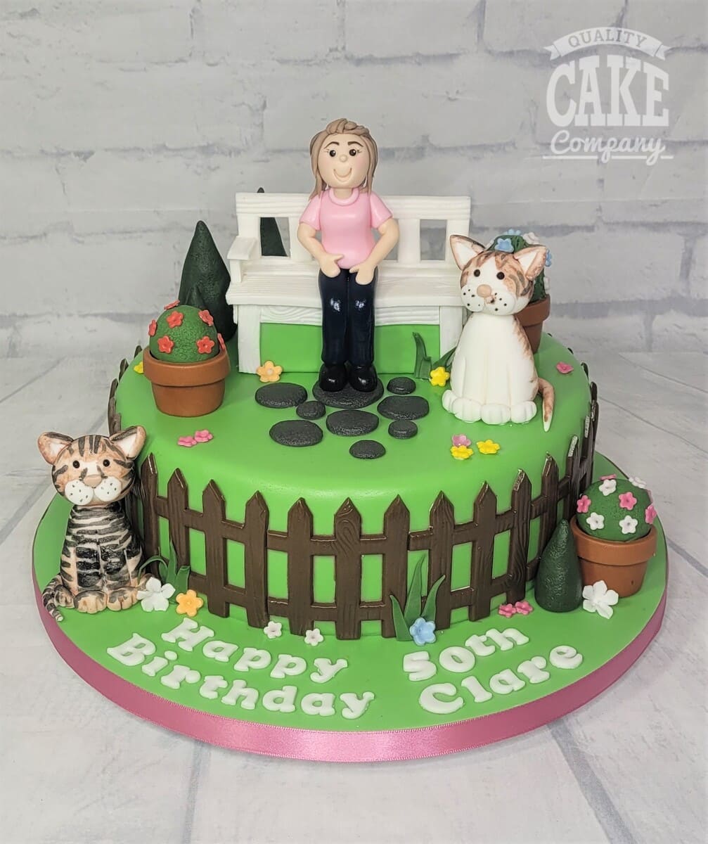 Garden cake | Blog | Bespoke celebration cakes, cupcakes, macarons and  baked goods | KatyBakey