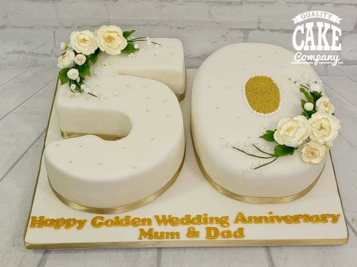 Golden Years Anniversary Cake - 2kg of Sweet Celebration-thanhphatduhoc.com.vn