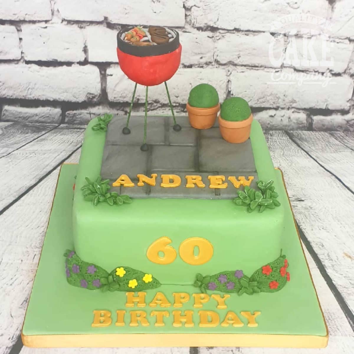 Rustic Garden Themed Cake