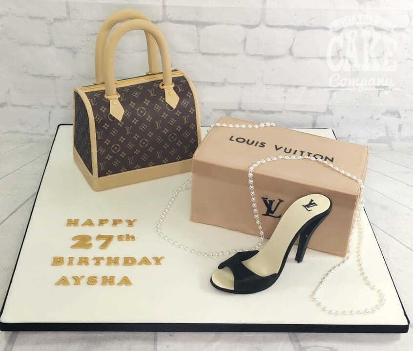 Louis Vuitton Shoe Box Cake 