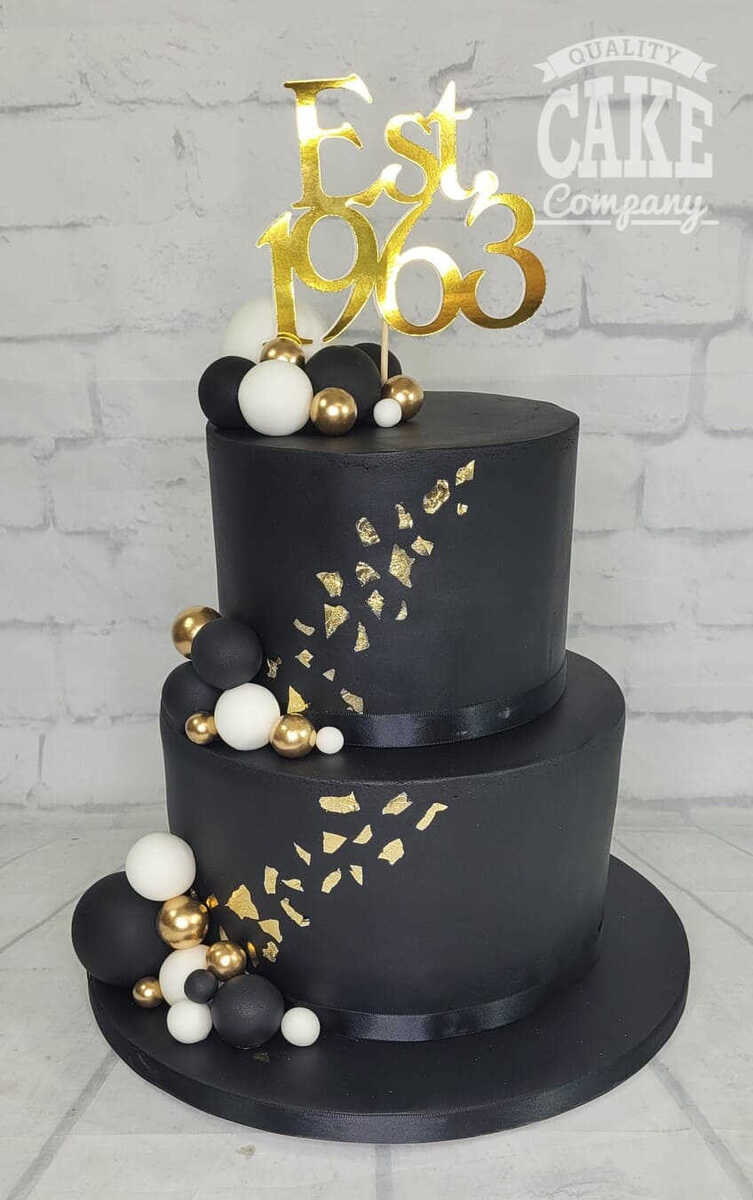 Anna's cakes - Plain but elegant 60th birthday cake :) | Facebook-mncb.edu.vn