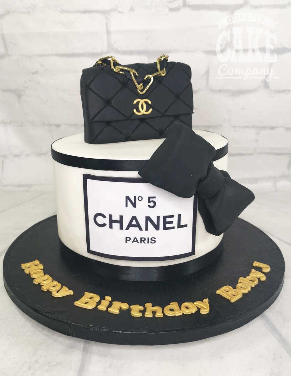 Birthday Cake - Replica of Chanel Vintage with Louis Vuitton Handbag Cake.  - Make Our Cake