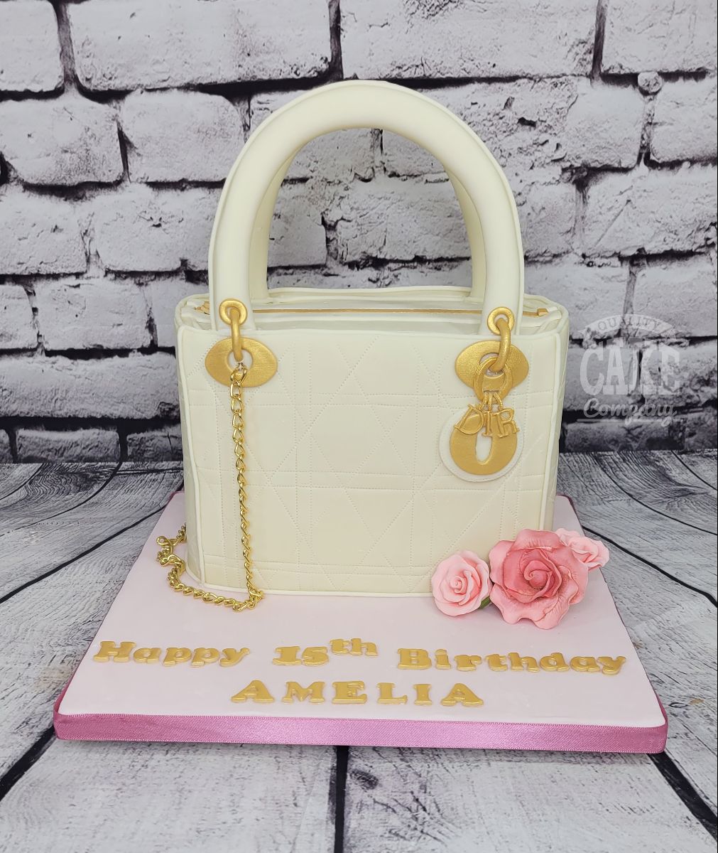 Buy Light Pink Handbag Cake Topper With GOLD Chain Online in India - Etsy