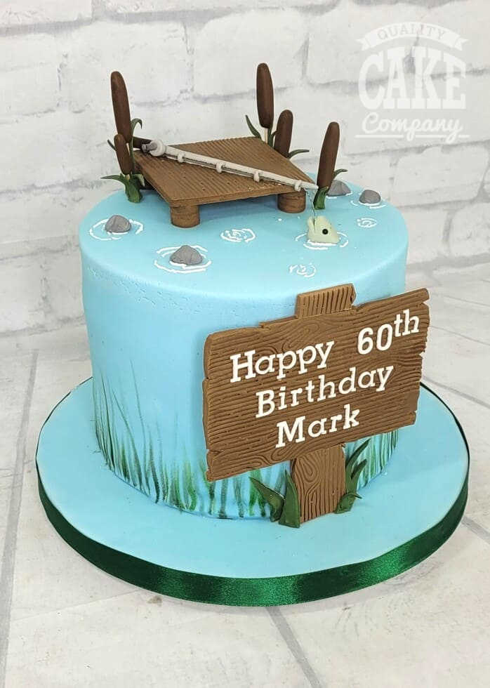 Fishing cake — Birthday Cakes  Fish cake, Cake, 70th birthday cake