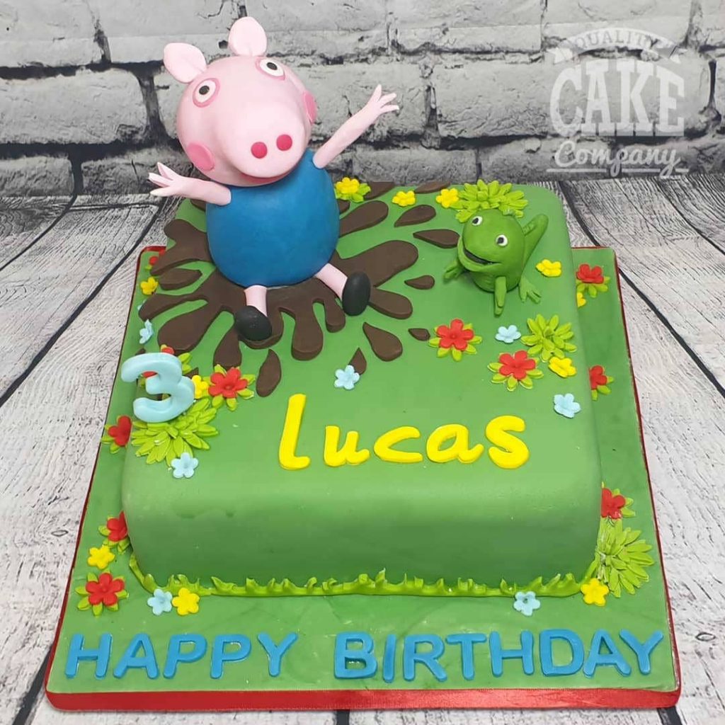 Peppa Pig and George Theme Cake