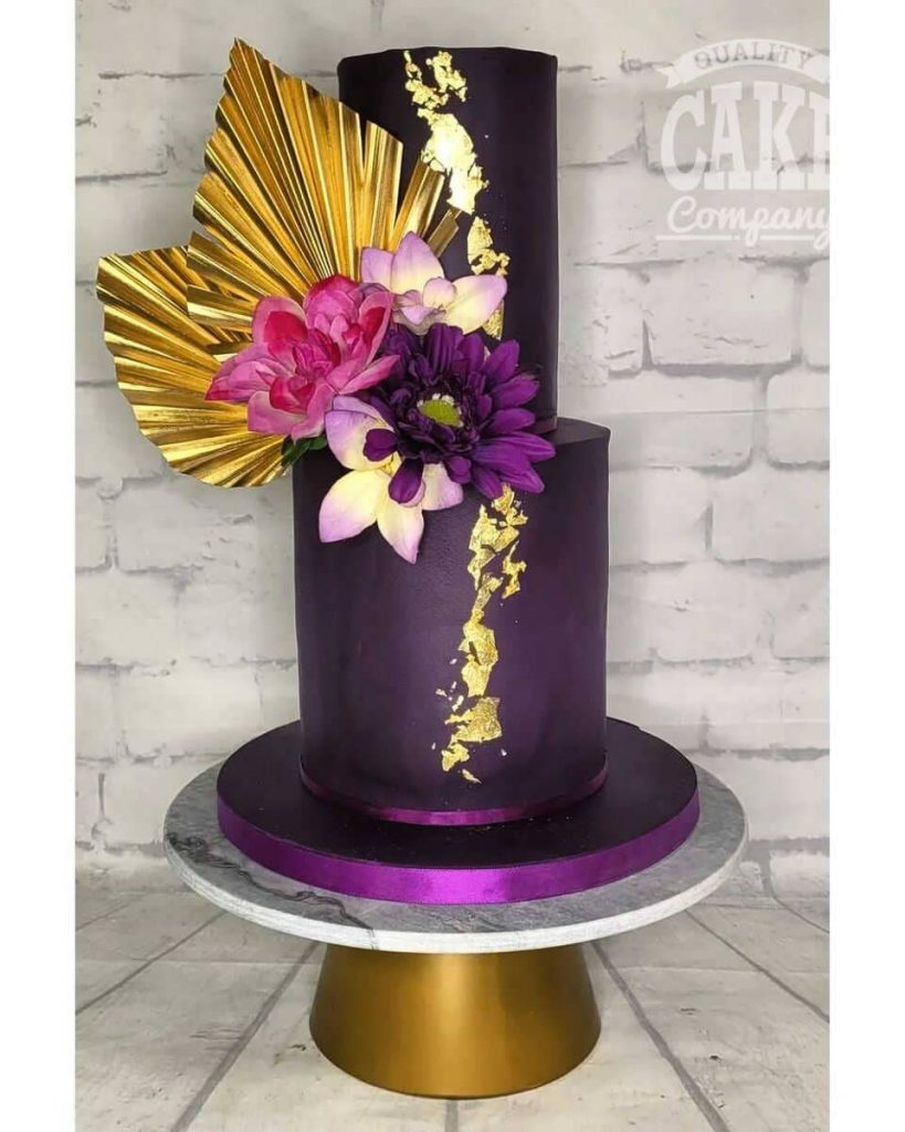 Purple Wedding Cakes Quality Cake Company Staffordshire