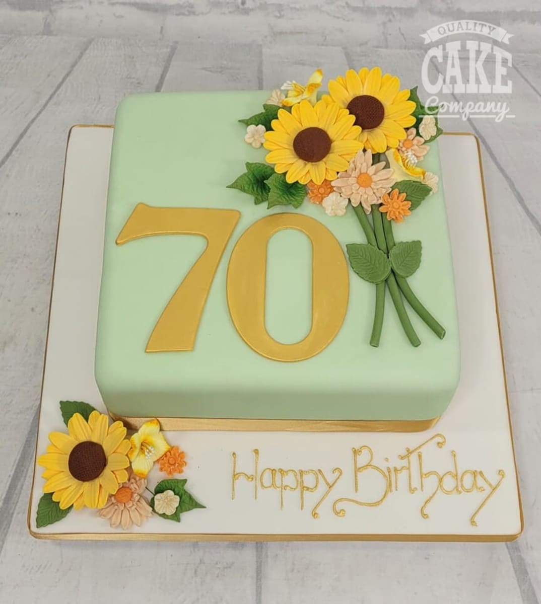 70th Birthday Cake - Decorated Cake by Alli Dockree - CakesDecor