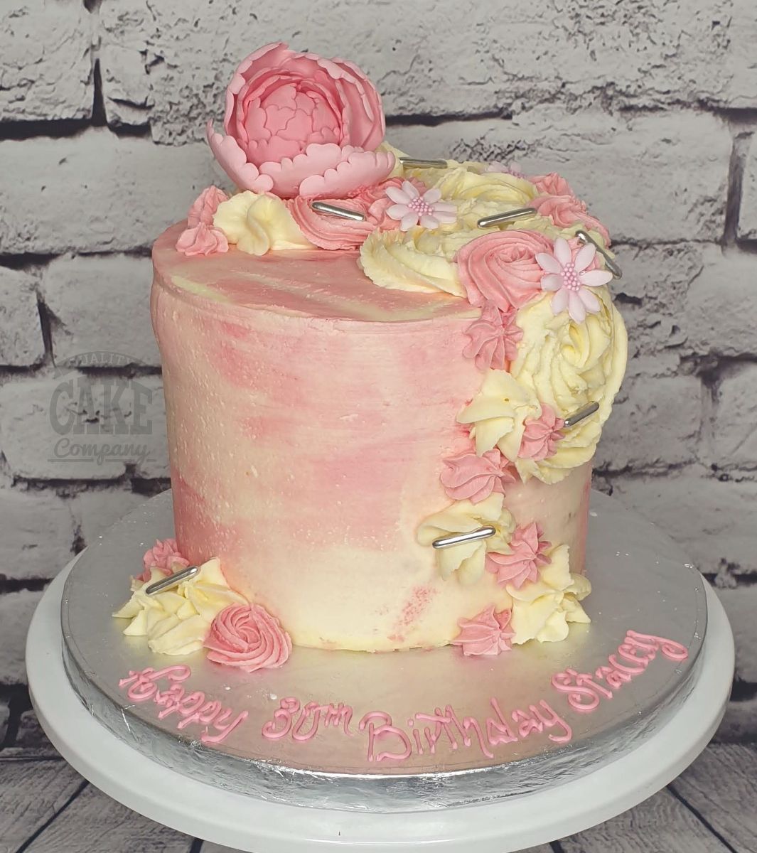 Raspberry Buttercream Cake - Maureen Abood