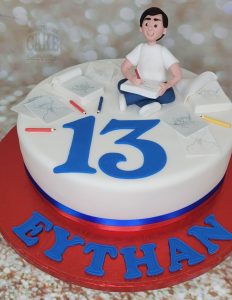 number 15 birthday cake