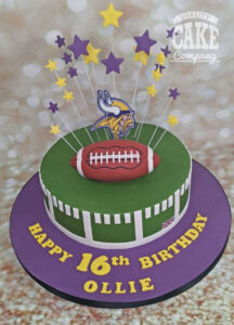 16th birthday american football cake - tamworth