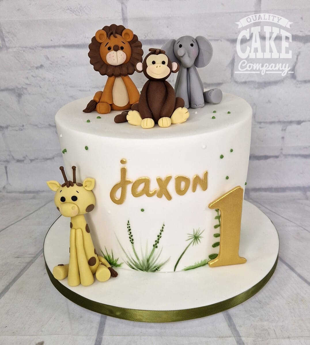 Jungle Safari Cake #girl #animals #lion #fondant @thesweeteryph von Diana -  birthday Cake White Ideen | Baby birthday cakes, Animal birthday cakes, Safari  cakes