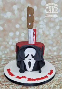 scary movie moask knife theme novelty cake - tamworth