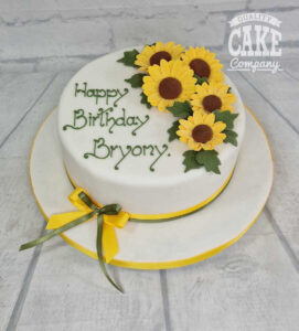 sunflower 40th birthday cake- Tamworth