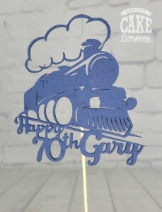 train themed personalised topper - Tamworth