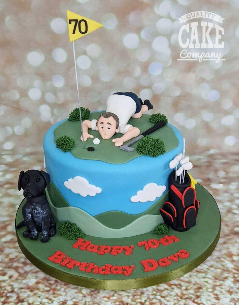 Golf Cake | Golf birthday cakes, Beach birthday cake, Golf themed cakes