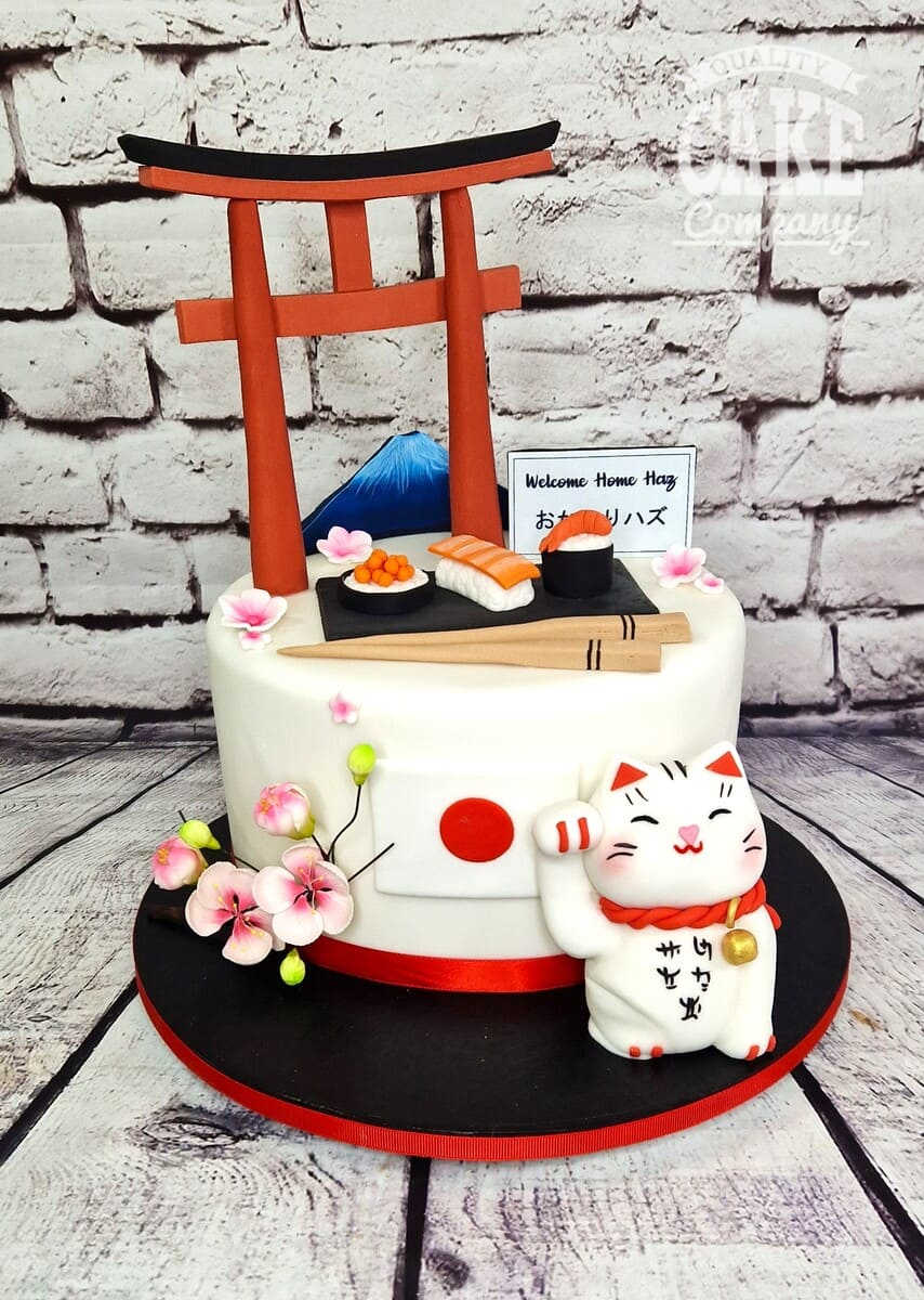 Lucky Fortune Cat x Mahjong Tiles Cake (招き猫) | Best Cake Shop