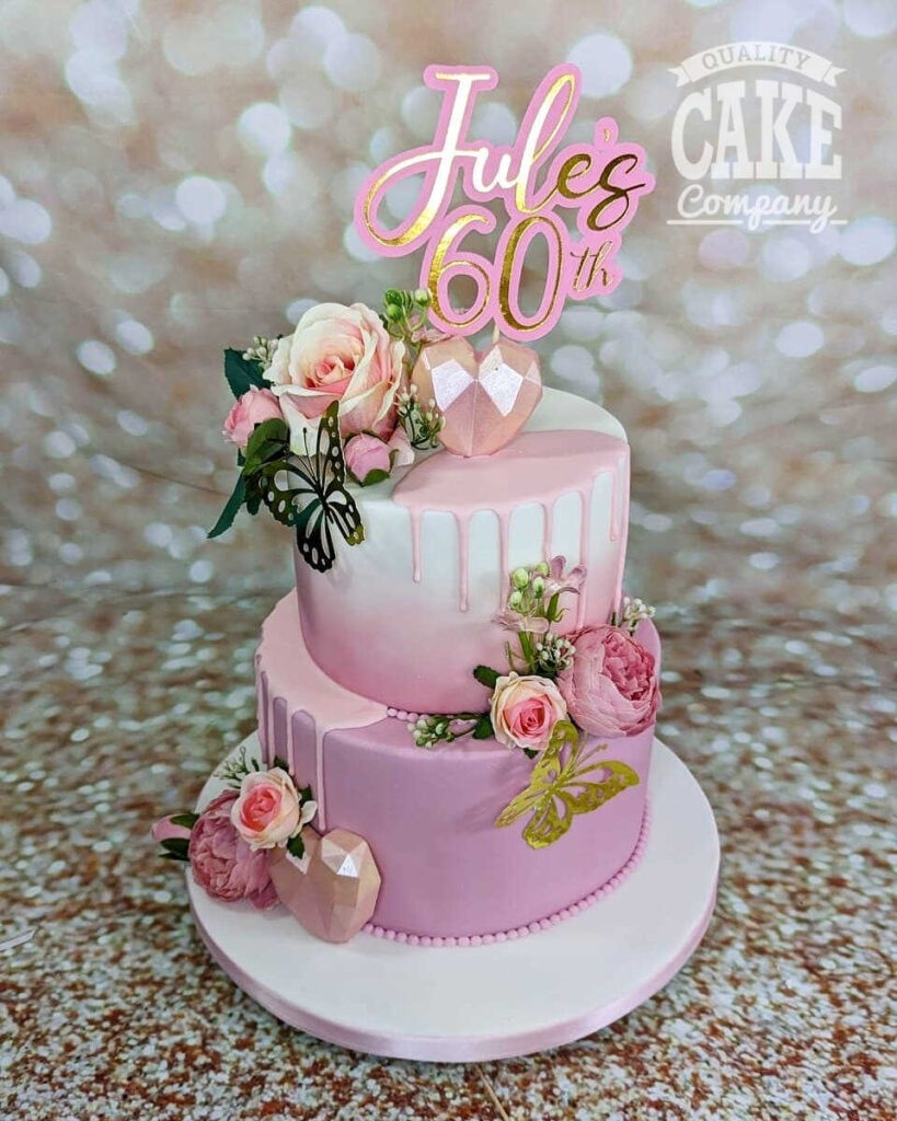 Number 60 Cake- 60th Birthday Cake by Kukkr