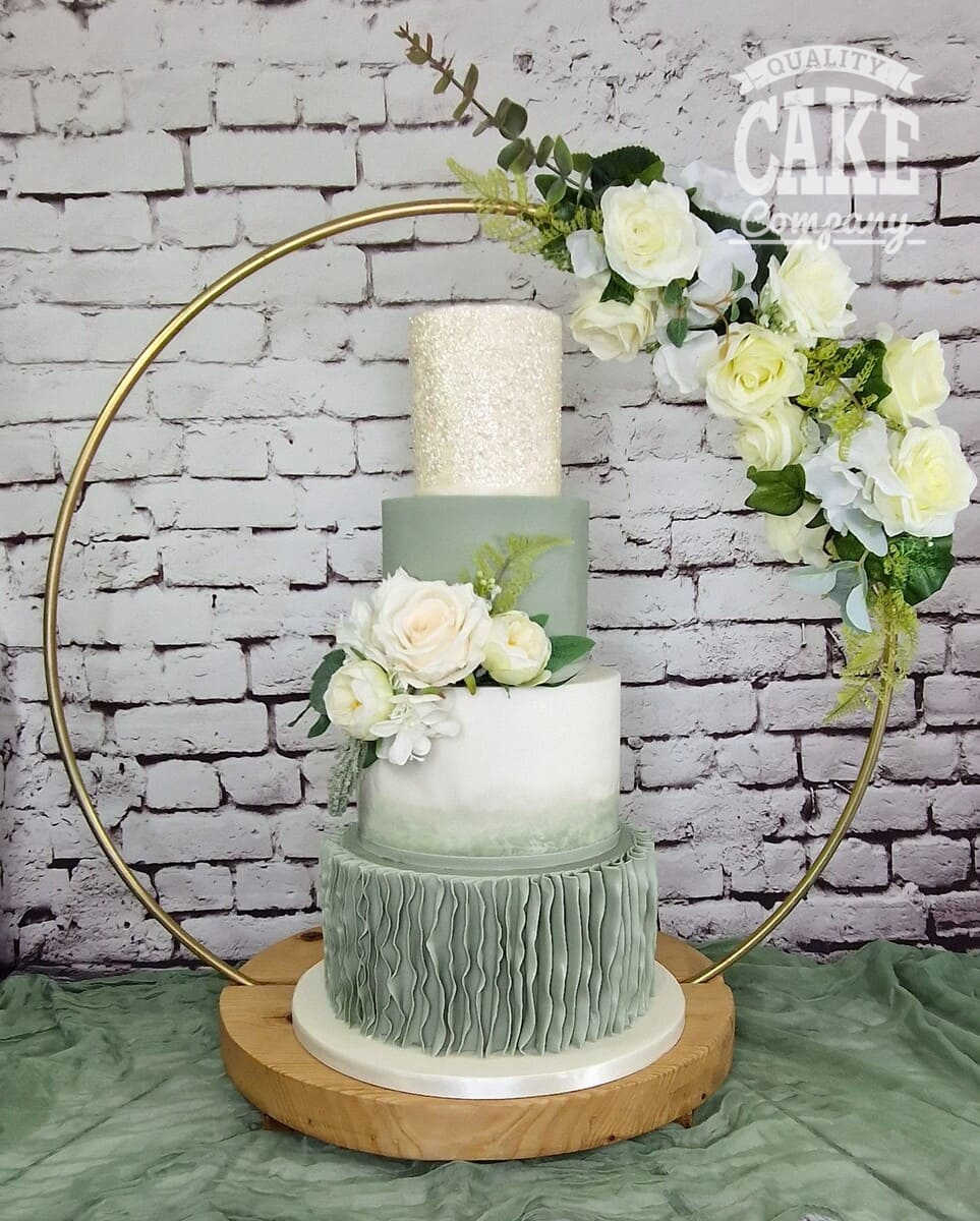 4 tier wedding cake template