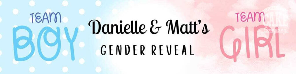 Personalised Gender reveal banner - Tamworth