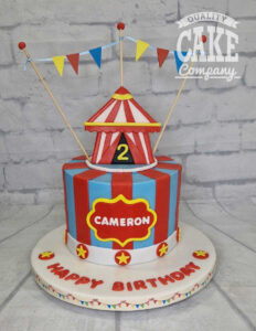 circus themed kids birthday cake - Tamworth