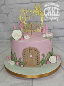 fairy house childrens birthday cake