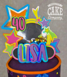 neon custom cake topper - Tamworth