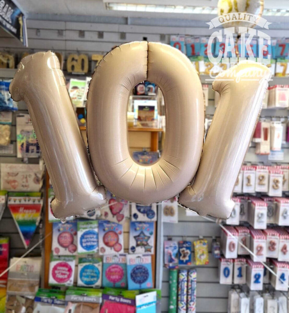Floating Numbers Balloon Floating number balloons - Quality Cake Company Tamworth